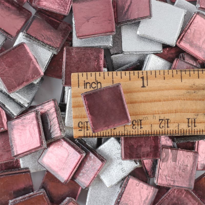 Purple Square Ice Jade Hot-melting Glass Mosaic WSH501