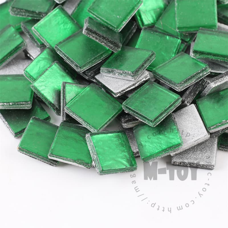 Green Square Ice Jade Hot-melting Glass Mosaic WSH606