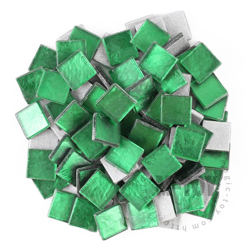 Green Square Ice Jade Hot-melting Glass Mosaic WSH606