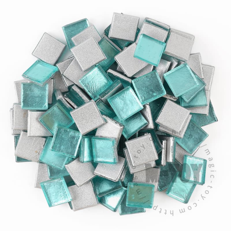 Blue Square Ice Jade Hot-melting Glass Mosaic WSH702