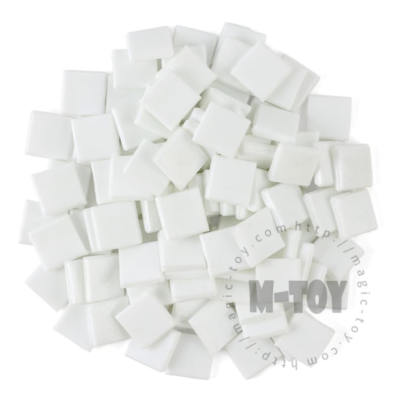 White Square Ice Jade Hot-melting Glass Mosaic WSG102
