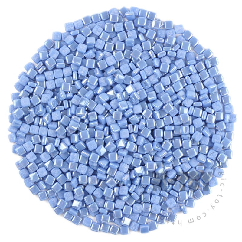 Luster Blue Mini Square Glass Mosaic 8SSL03