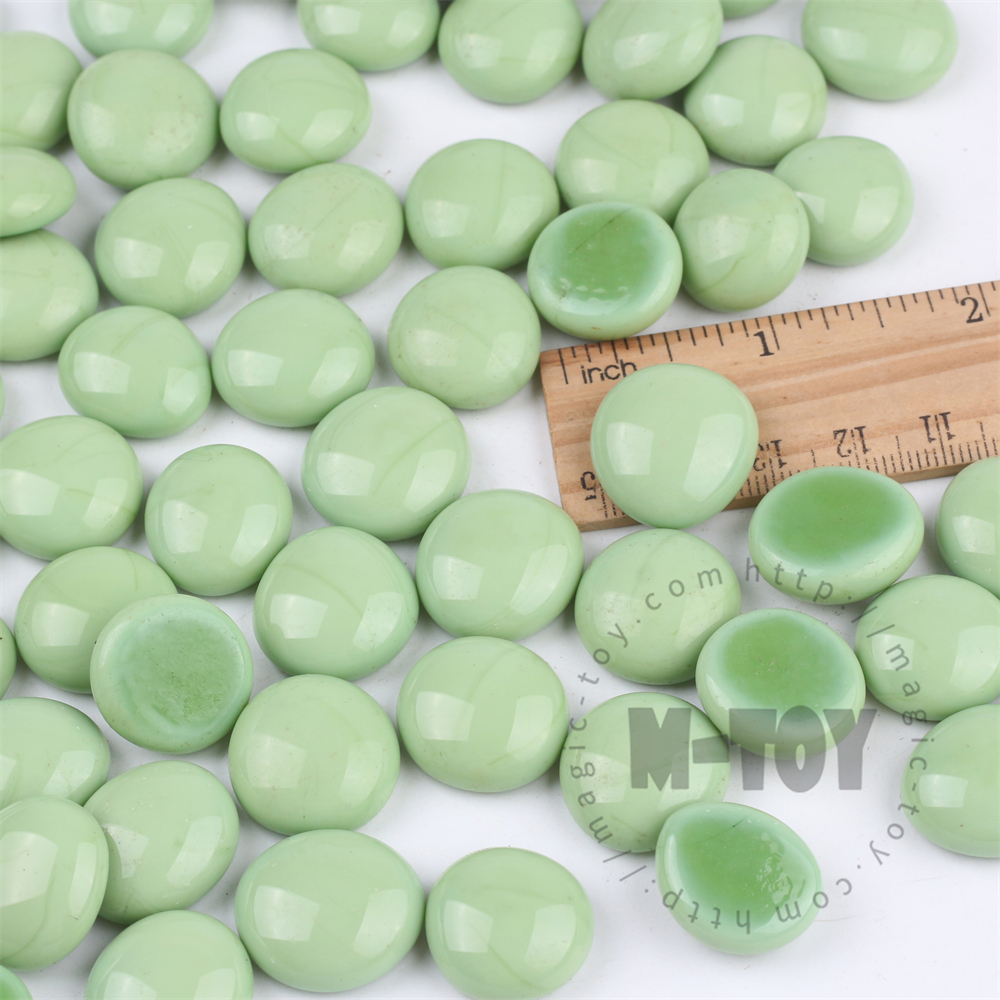 Green Porcelain Glass Gems CD-RO601