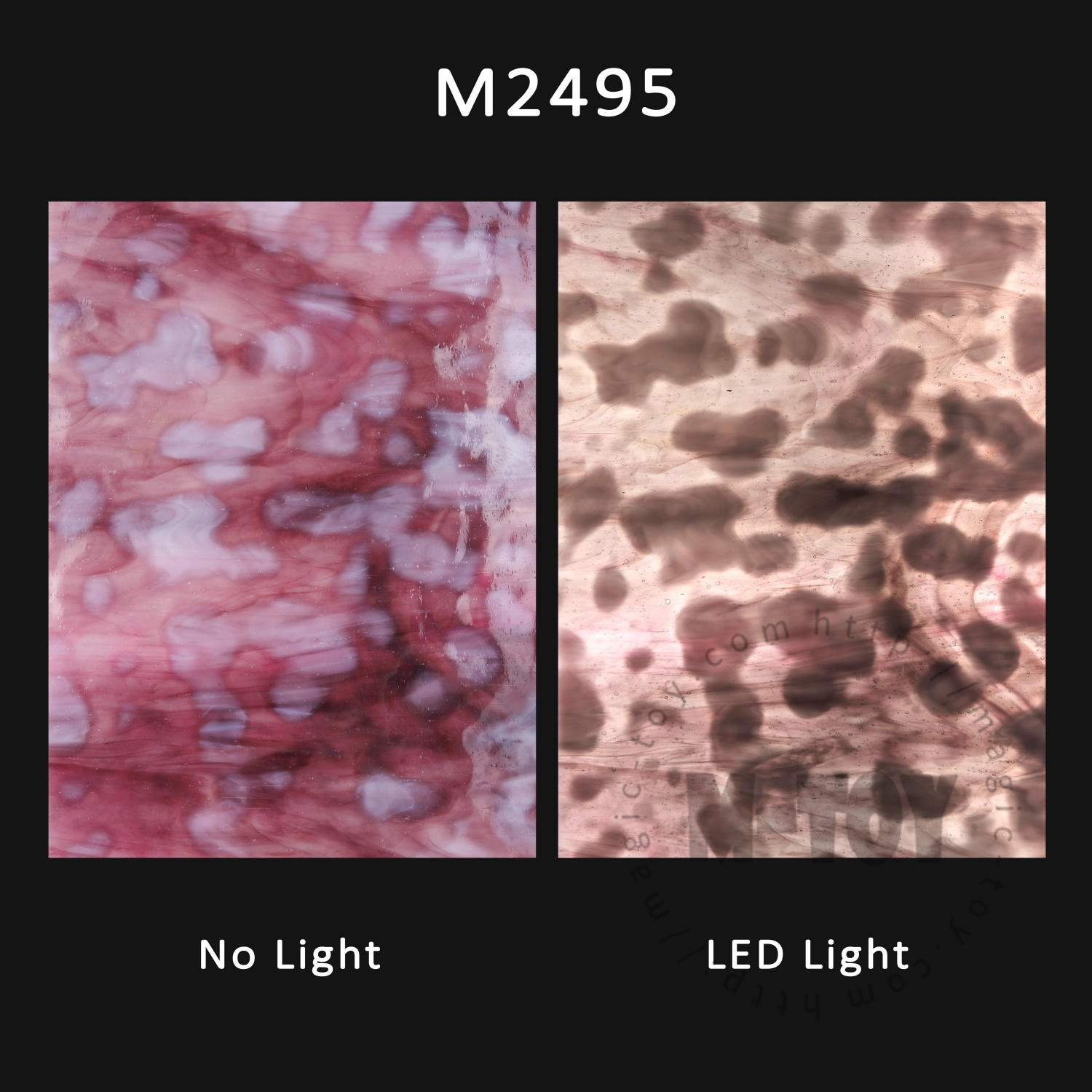 Purple Mottles Stained Glass Sheet M2495