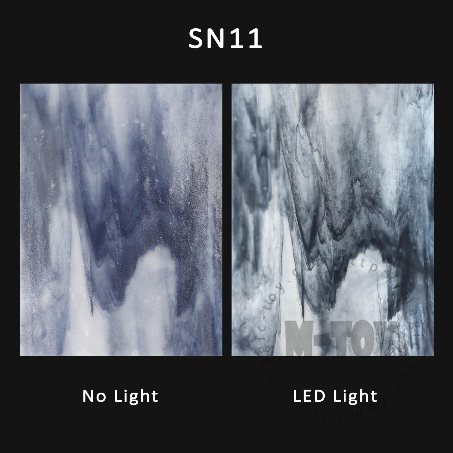 Grey Stained Glass Sheet SP SN11