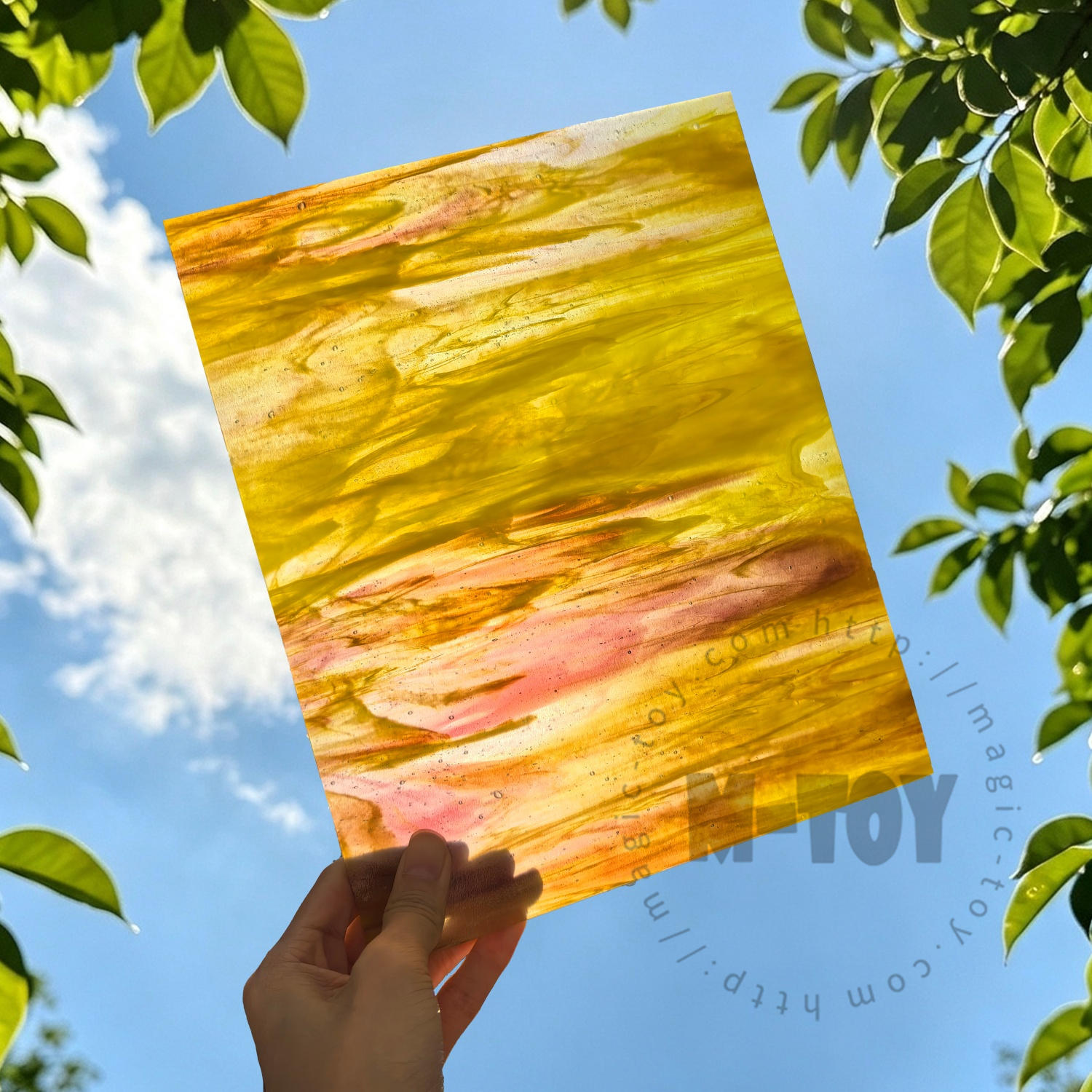 Yellow Stained Glass Sheet SP 66S24