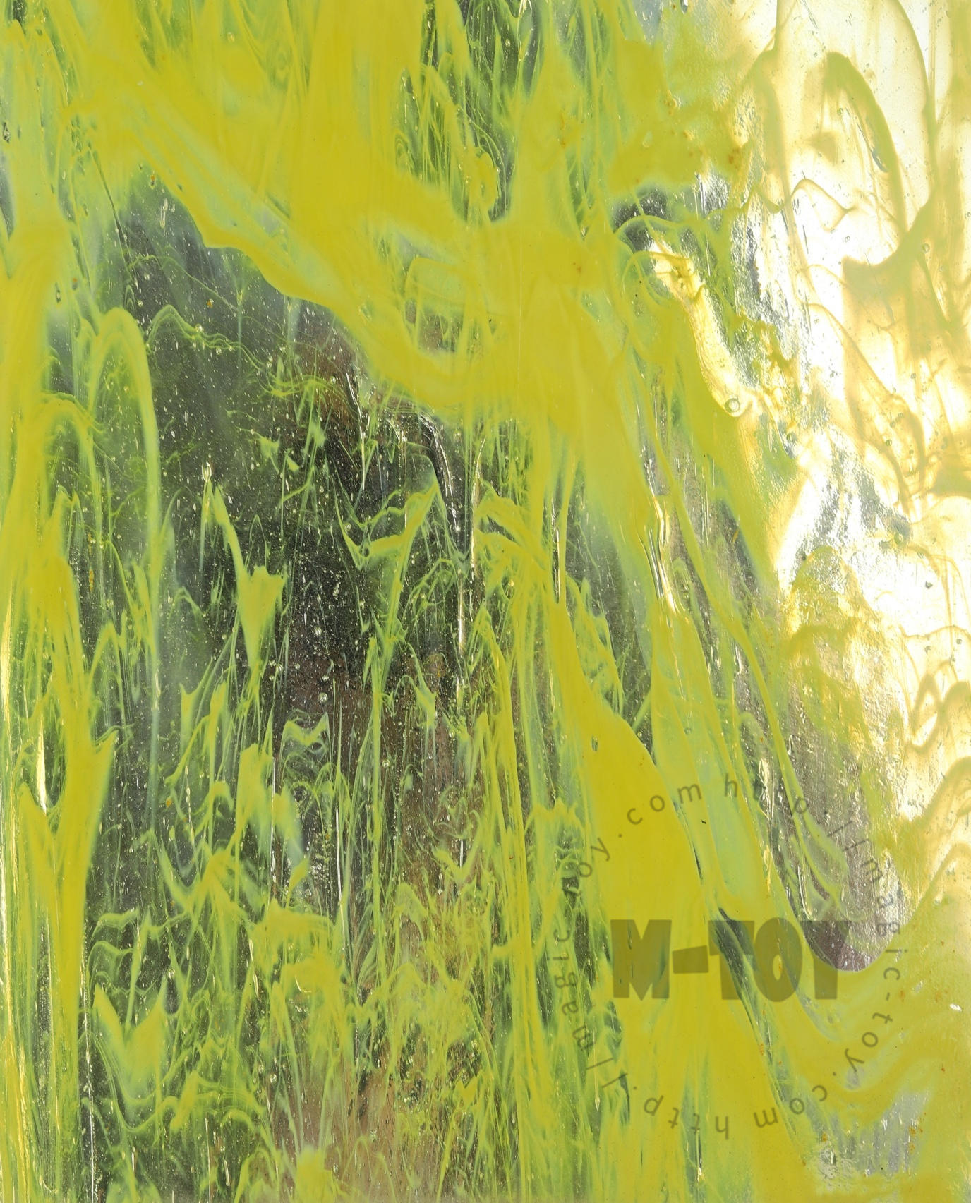 Mirror Stained Glass Sheet Yellow 6600-J