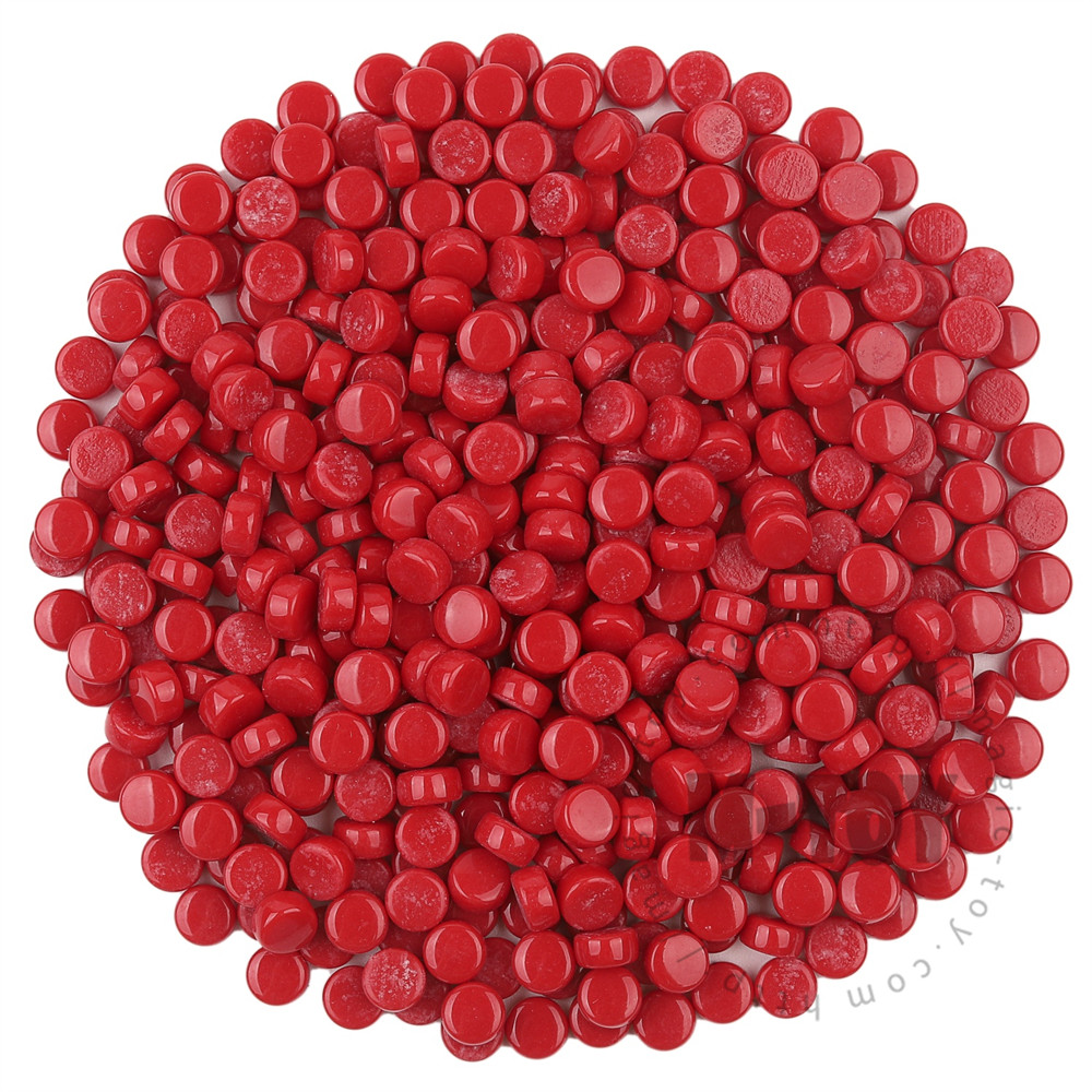 Red Mini Round Glass Mosaic 8SR16