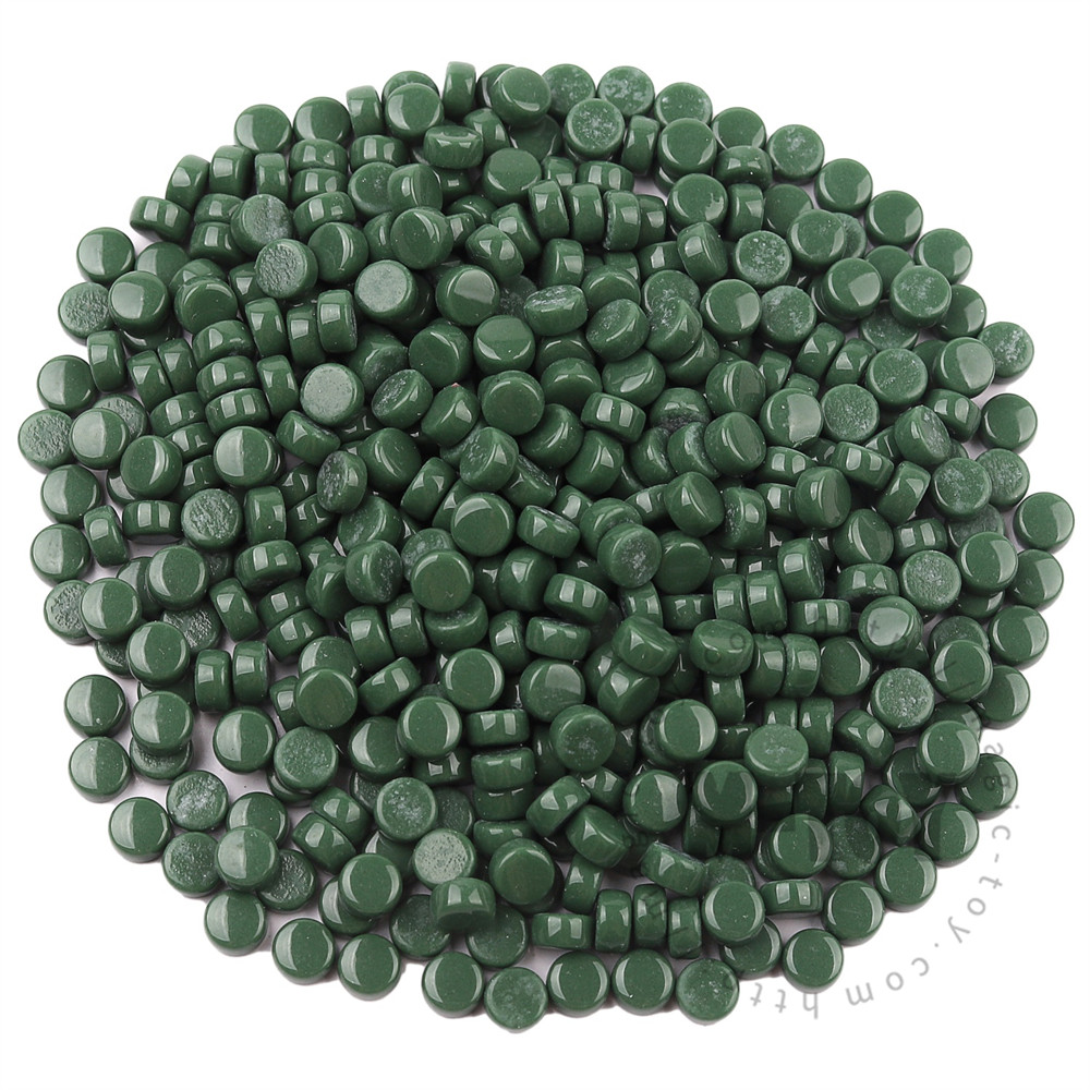 Green Mini Round Glass Mosaic 8SR44