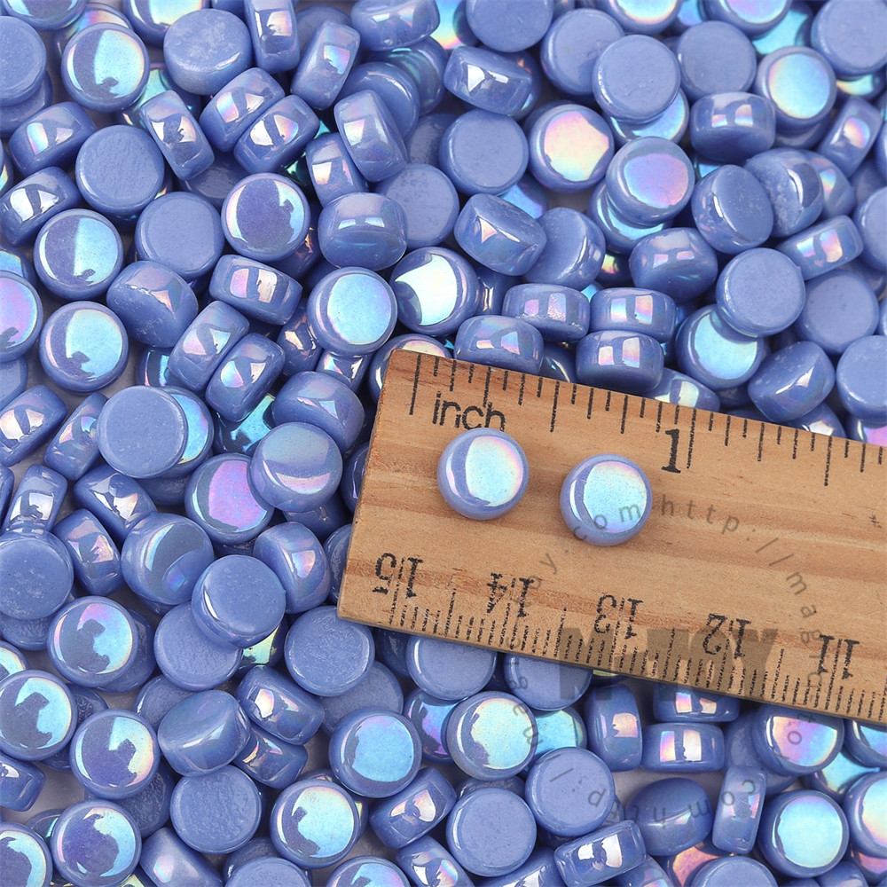 Blue Mini Round Glass Mosaic 8SRL03