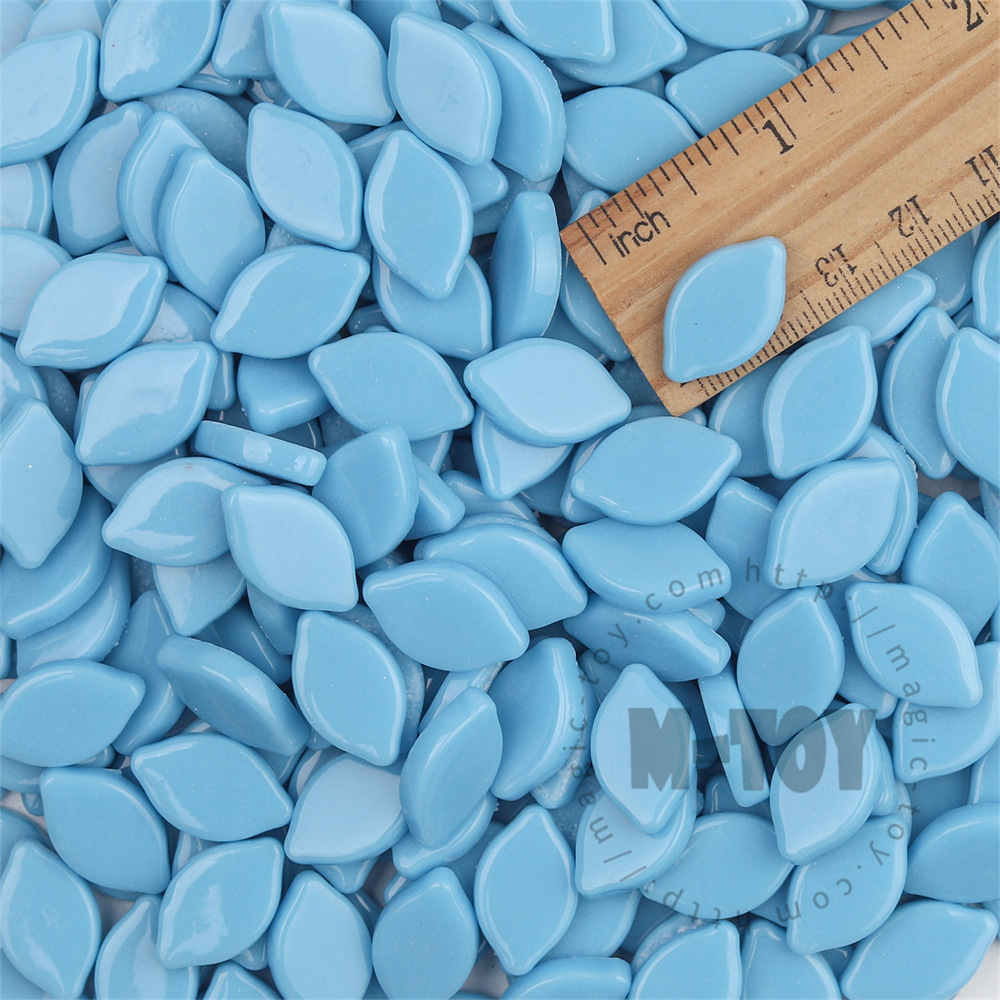 Glossy Blue Small Petals Glass Mosaic SMBG08