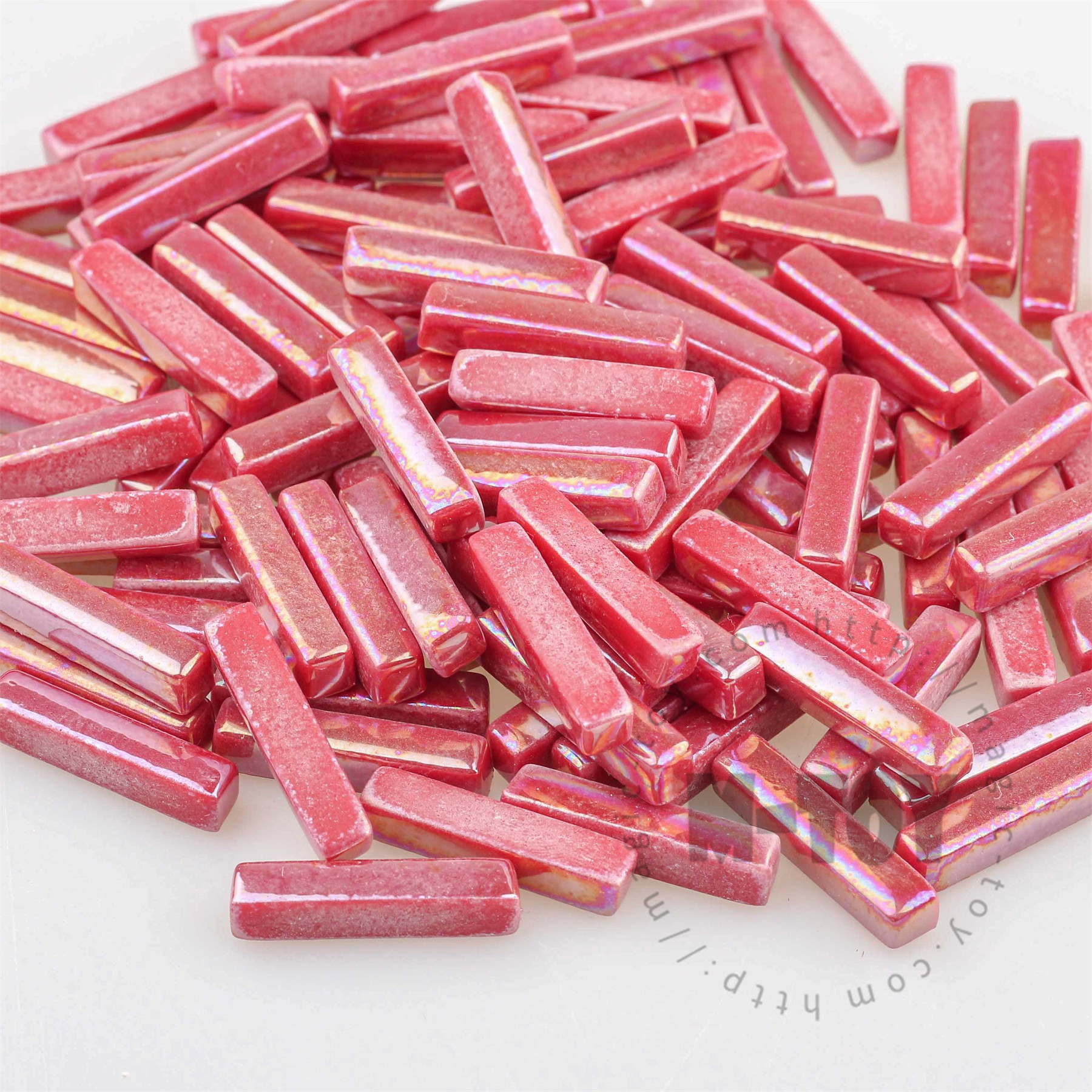 Iridescent Red Stick Glass Mosaic 525SBI16