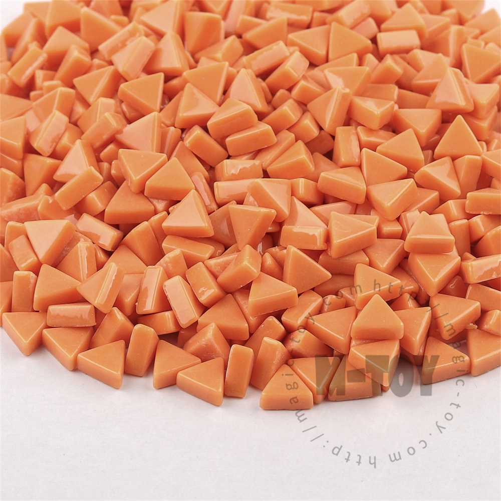 Orange Mini Triangle Glass Mosaic 10SJG18