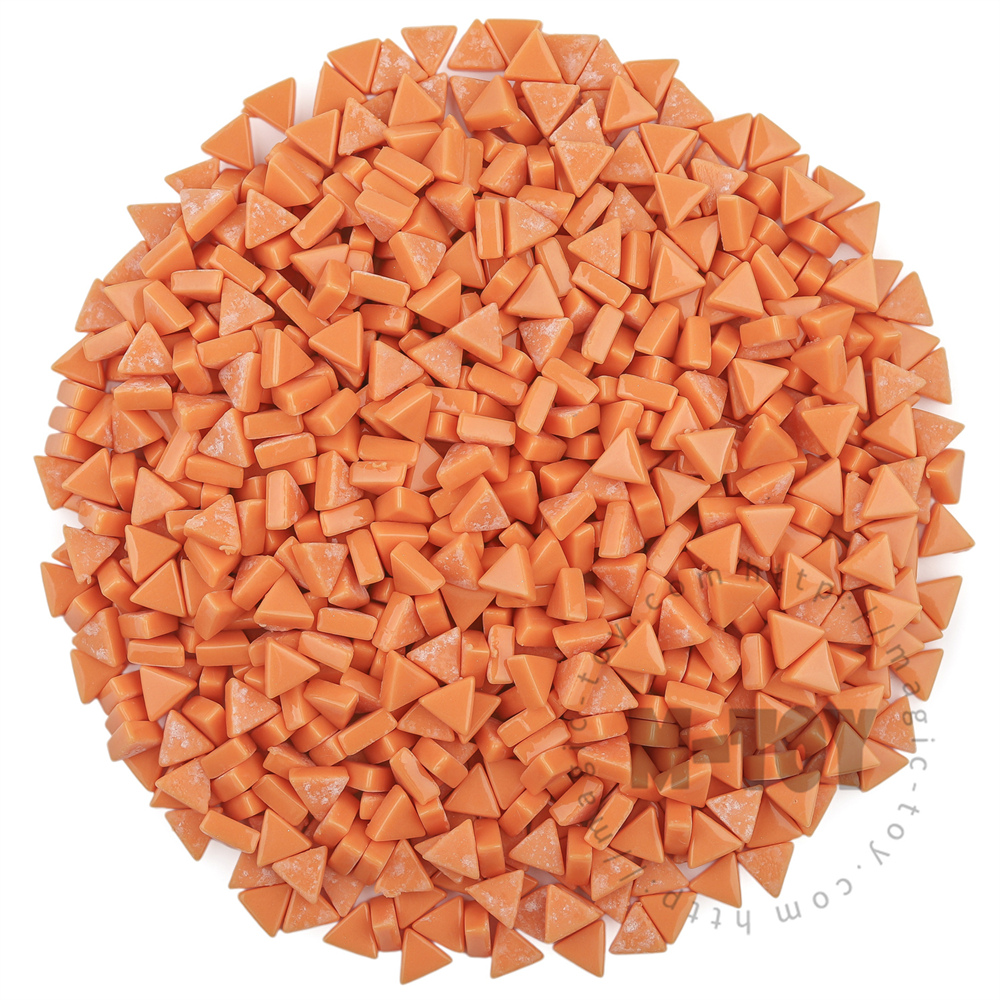 Orange Mini Triangle Glass Mosaic 10SJG18