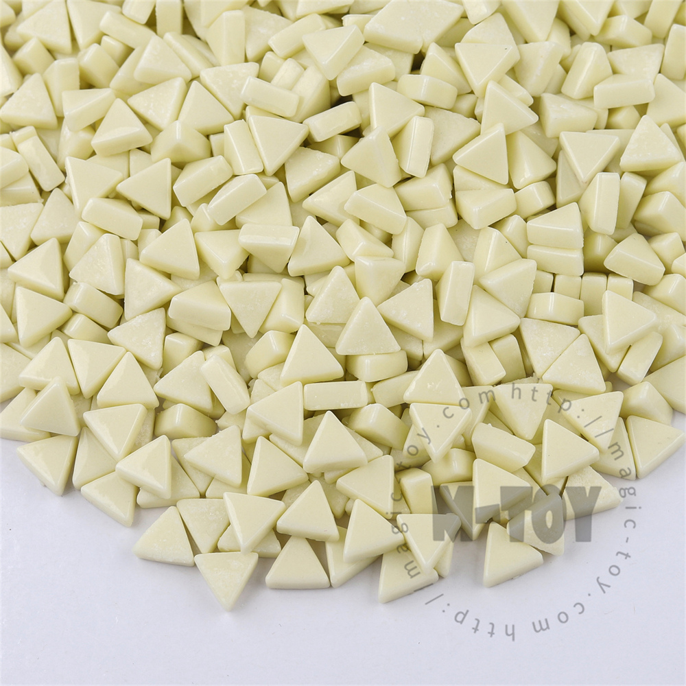 Beige Mini Triangle Glass Mosaic 10SJG30