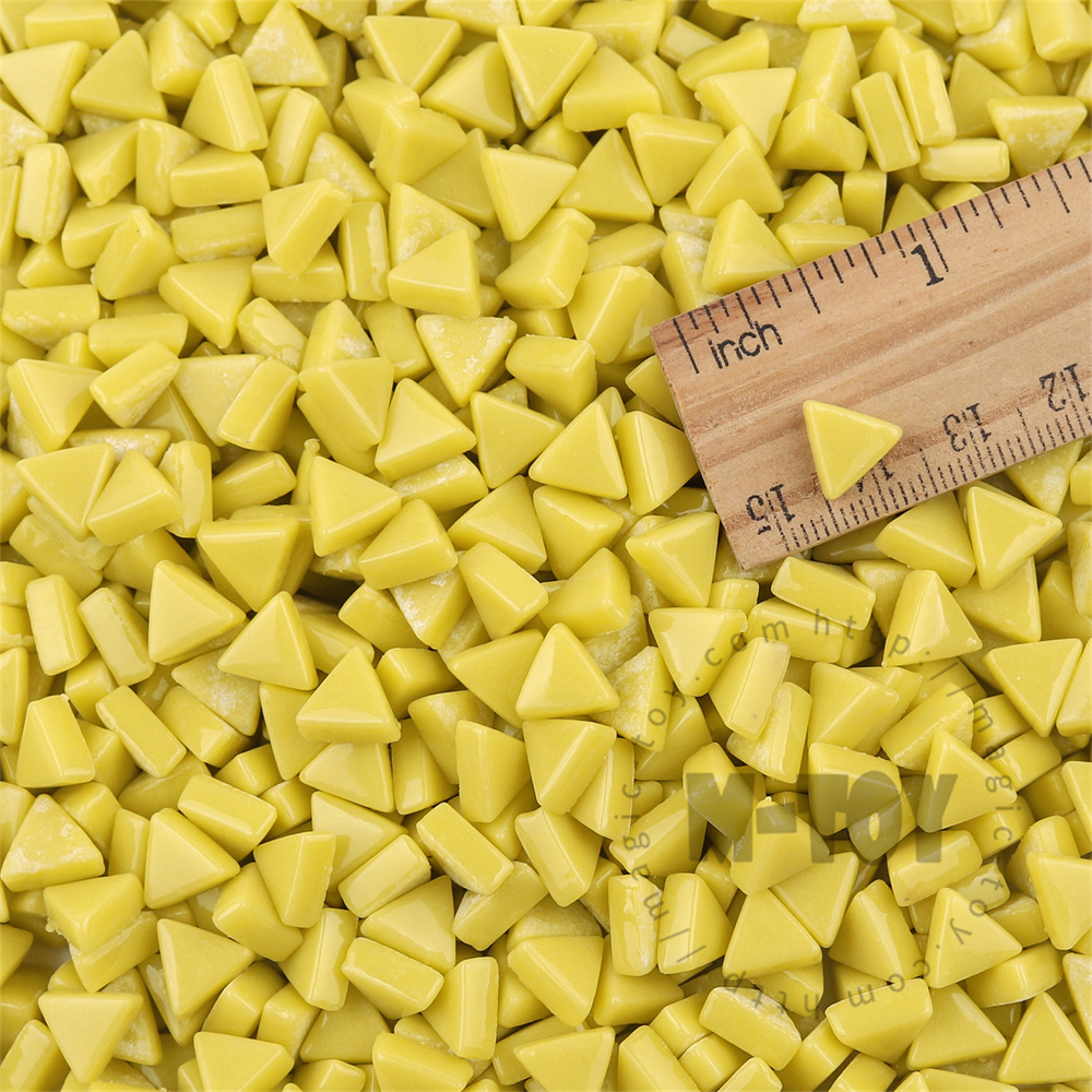 Yellow Mini Triangle Glass Mosaic 10SJG50
