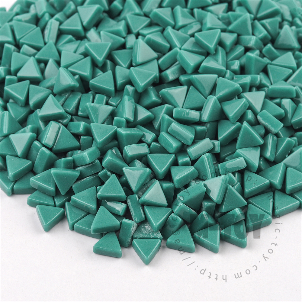 Turquoise Mini Triangle Glass Mosaic 10SJG54