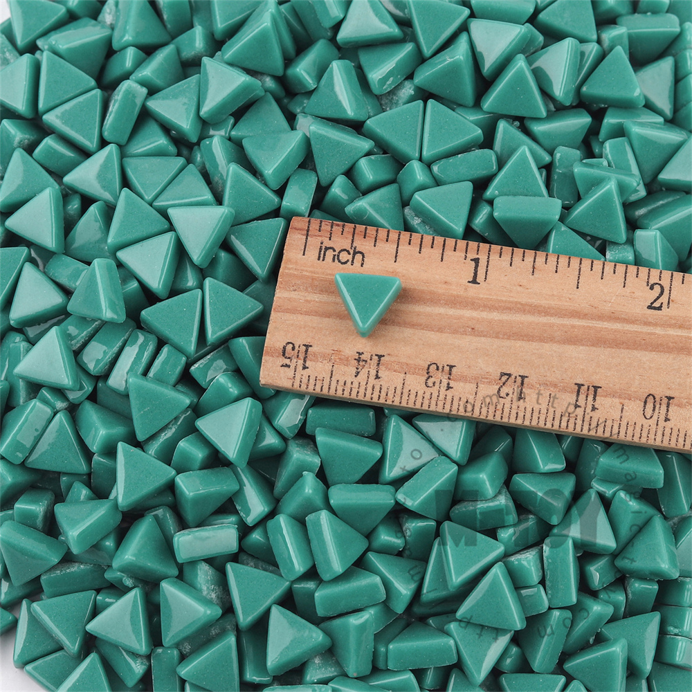 Turquoise Mini Triangle Glass Mosaic 10SJG54
