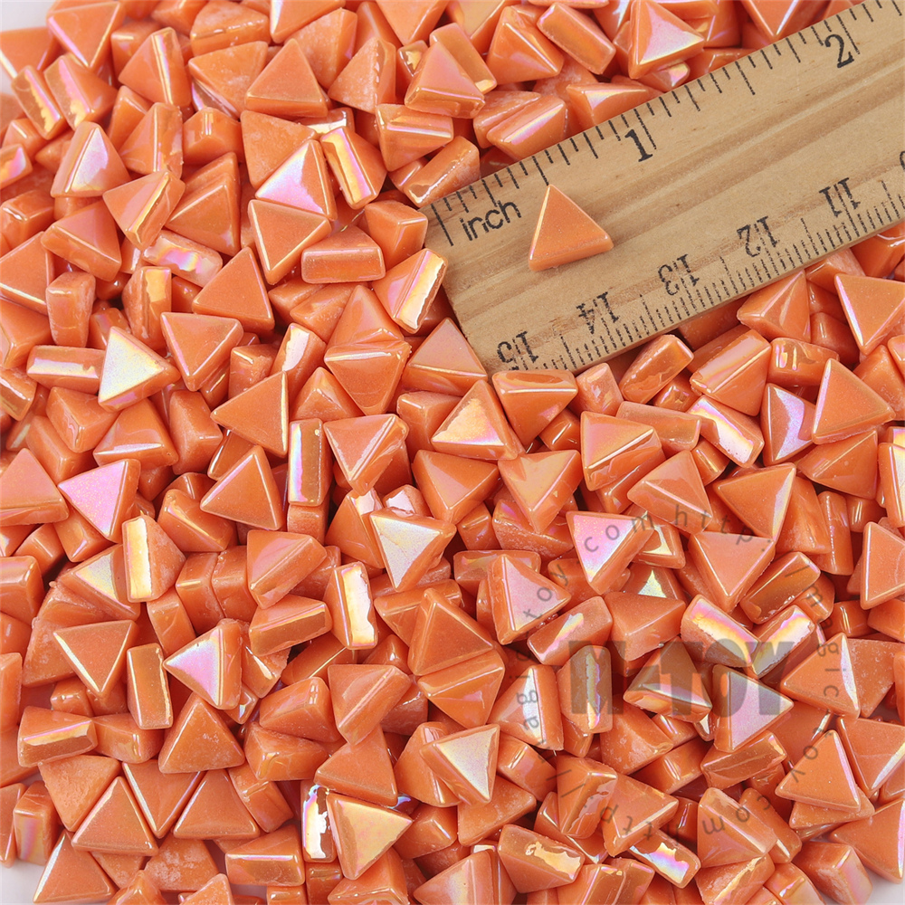 Orange Mini Triangle Glass Mosaic 10SJI18
