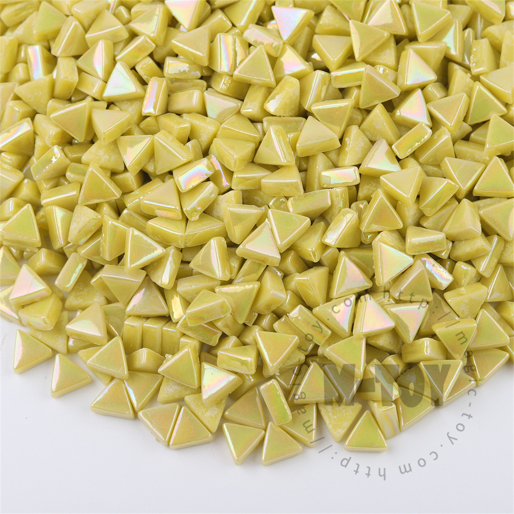 Yellow Mini Triangle Glass Mosaic 10SJI50